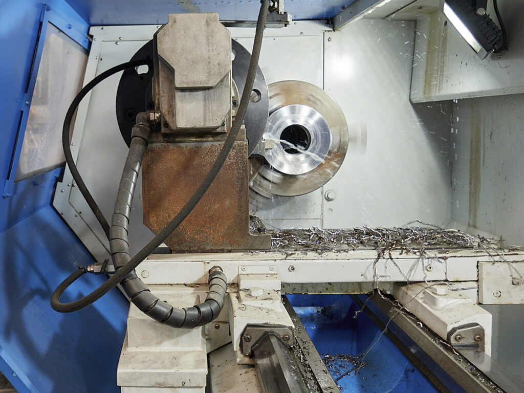 Detalle Torno CNC en Plasencia
