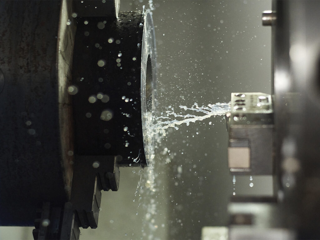 Detalle Torno CNC en Plasencia